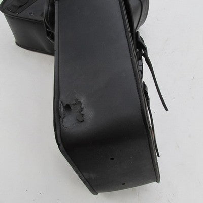 Pair of Genuine Harley OEM #1 Logo Black Compact Throw-Over Saddlebags