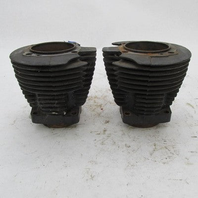 Harley Davidson Pair of Ironhead Sportster Cylinder Jugs Stock Bore 3.
