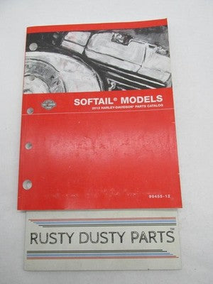 Harley-Davidson Official Factory 2012 Softail Models Parts Catalog 994