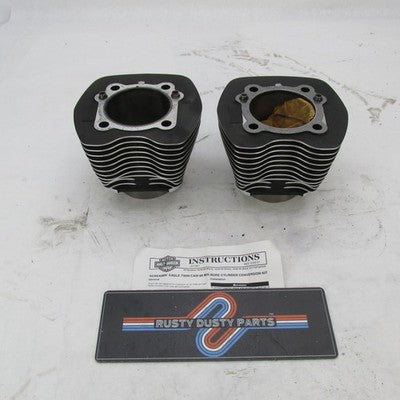 Pair of Harley Davidson OEM Stock 99-06 Twin Cam 88 Black Cylinder Jug