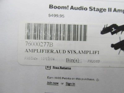 Harley Davidson Genuine NOS NIB Boom! Audio Stage II Amplifier 7600027