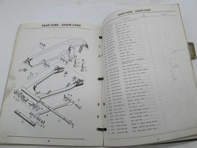 Honda Official Factory 1973 CB550 Parts Catalog Manual