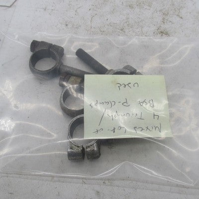 Mixed lot of 4 Triumph BSA Genuine P-Clamps Handlebar Eyebolts
