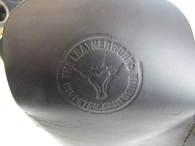 The Leatherworks Black Right Side Harley Davidson Saddlebag wihtout Ke