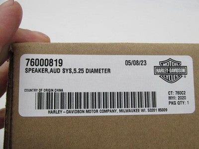 Harley Davidson Genuine NOS Touring Speaker 5.25" 76000819