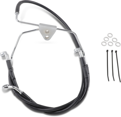 Drag Specialties Standard Length FR/Stainless Steel Brake Line Kit 174
