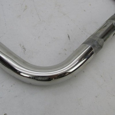 Harley OEM 1.25" Fat Mini Ape Hanger 10" Rise Chrome Drilled Handlebar