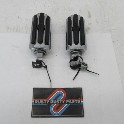 Pair of Harley Davidson Genuine Rubber Ribbed Footpegs Foot Rests 5050
