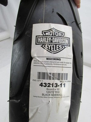 Harley Davidson Genuine NOS Front Scorcher 11 120/70 ZR19 Tire 43213-1