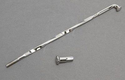 Drag Specialties ChromeTwisted Spoke Set for Wide Glide Hub and Drop-Center R...