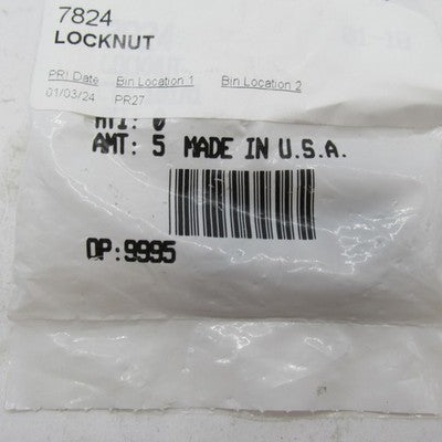 Lot of 2 Harley-Davidson OEM NOS Hex Flexlock Jam Nut Locknuts 7824