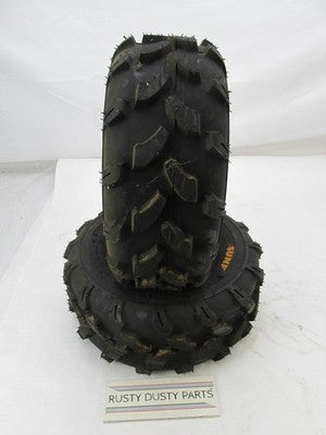 Pair of SunF AT 18X7-8 28F Tubless ATV UTV All Terrain 6 Ply Rating Ti