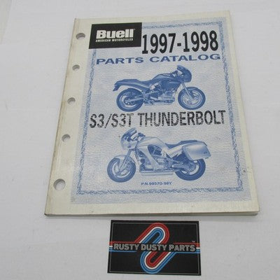 Harley Buell Official 1997-1998 S3/S3T Thunderbolt Parts Catalog 99570