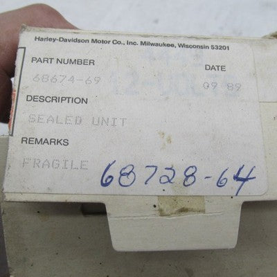 Harley Davidson OEM NOS Sealed Unit Blue Police Pursuit Lamp 68728-64