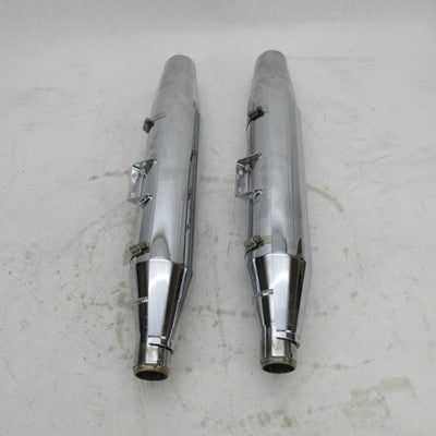 Pair of Harley Davidson OEM Stock Exhaust Mufflers FXB Softail 18+ 649