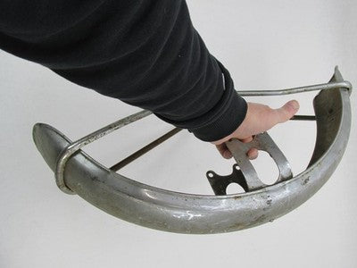 Vintage 4" Wide Front Fender with Supports
