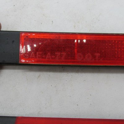 Pair of Harley Davidson OEM Saddlebag Red Latch Reflectors w/ Hardware