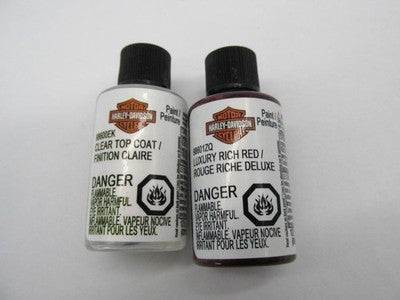 Harley OEM NOS Touch-Up Kit, Luxury Rich Red & Clear Coat 98601ZQ 9860