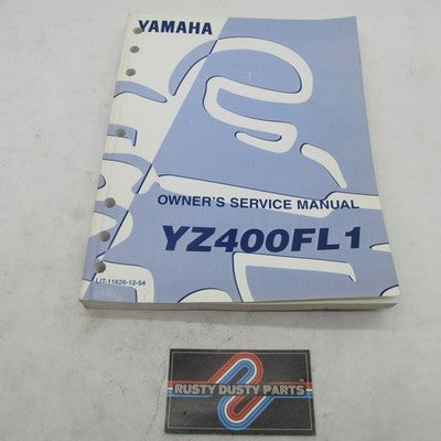 Yamaha OEM 1998 YZ400FL1 Owner's Service Manual LIT-11626-12-54