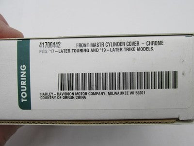 Harley Genuine OEM NOS Front Clutch Master Cylinder Cover Kit, Chrome