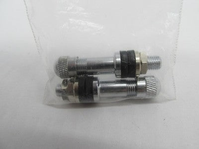 Drag Specialties NOS PAIR Chrome Bolt-In Valve Stems 0.24" 0360-0009
