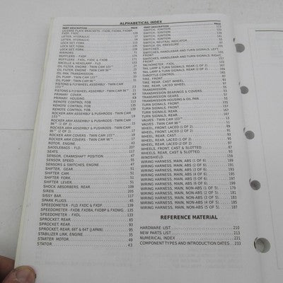 Harley Davidson Genuine 2013 DYNA Models Parts Catalog Factory 99439-1
