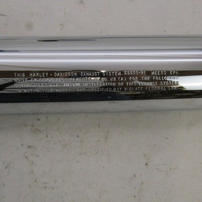 Pair of Harley OEM Stock Mufflers Chrome 97-03 Sportster 65605-97 6561