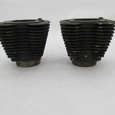 Pair of S&S Cycle Harley 84-99 EVO Big Twin 80" Black Cylinders 3.6" B