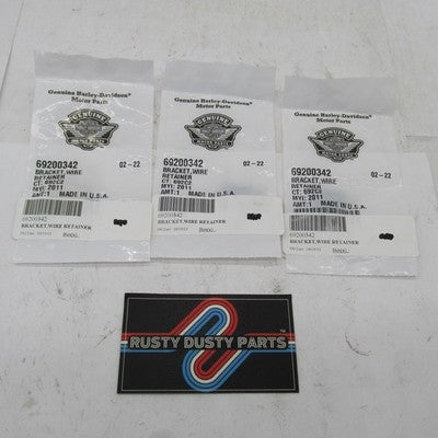 Lot of 3 Harley-Davidson OEM Wire Retainer Brackets 69200342