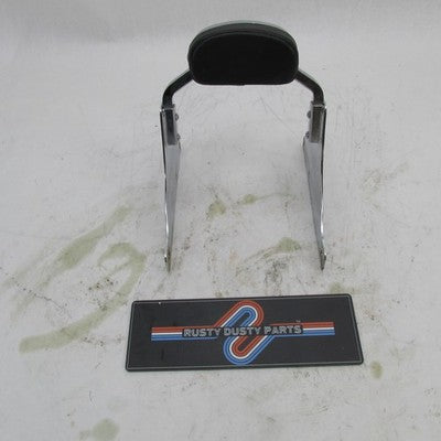 Harley OEM Softail Chrome Short Rail Mini Sissy Bar Backrest Pad Assem