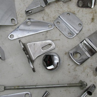 Huge Mixed Lot Harley Davidson & Aftermarket Chrome Hardware Bracket M