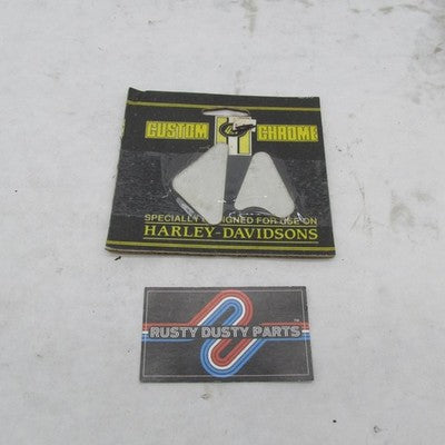 Custom Chrome NOS Harley Big Twin Frame Neck Covers Inserts 13-598