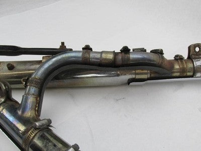 Harley-Davidson OEM Dyna Chrome Exhaust System w/ Slash Cut Mufflers a