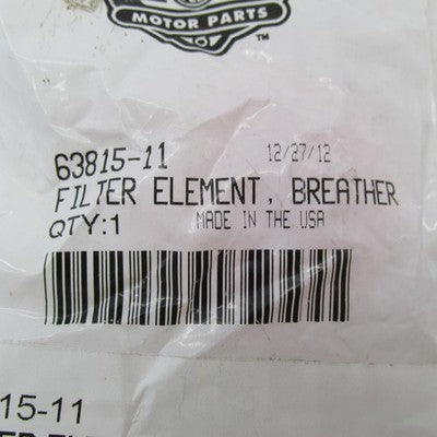 Harley-Davidson OEM Breather Filter Element 63815-11