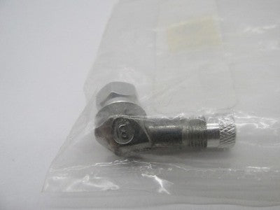 K&L NOS Valve Stem 8mm Stem Base 90 Degree Bend Silver 32-2978