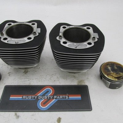 Pair of Harley OEM Engine Cylinder Jugs w/ Pistons 3.73" Bore 99-06 16