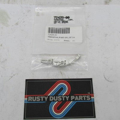 Lot of 5 Harley-Davidson OEM NOS .187 Fast-On Terminals 14-18 Gauge 72