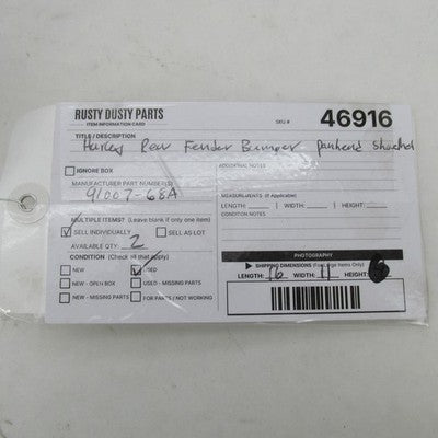 Harley Davidson OEM Rear Fender Bumper Pan/Shovelhead FLH 1968+ 91007-