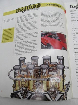 Inglese Induction Systems Parts Brochure Sales Catalog