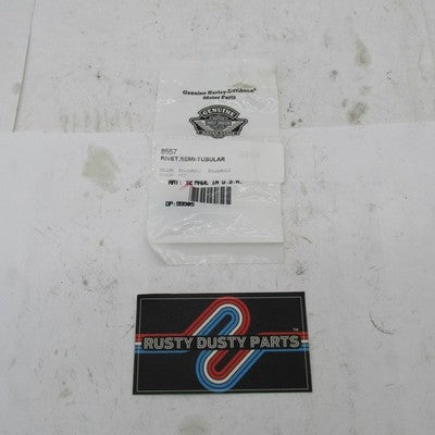 Lot of 8 Harley-Davidson OEM NOS Semi-Tubular Rivets 8557