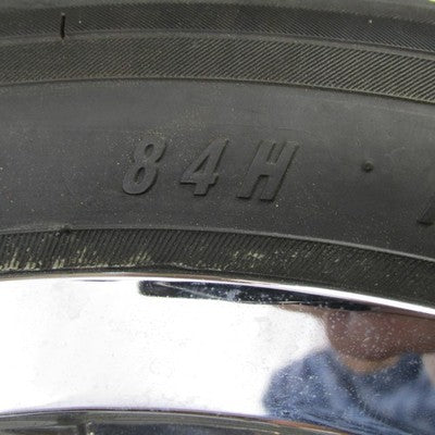 Pair of Milanni 15" x 6.5" Chrome Trike Wheel Tri Glide 185/60R15 Tire