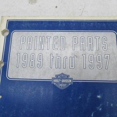 Harley Davidson OEM 1989-1997 Painted Parts Official Factory Manual 99