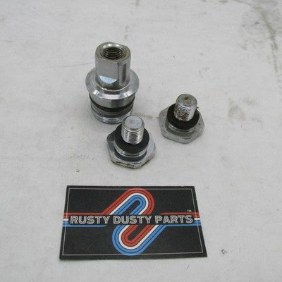 Harley Davidson OEM Fork Tube Plug w/ 2 Hex Top Cap Screws 45841-84