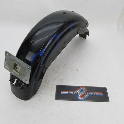 Harley Davidson Black Blue Flame Rear Wheel Fender 1994-96 Sportster 8