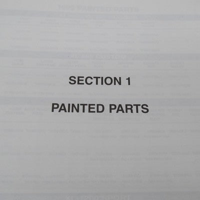 Harley Davidson Official Factory 1989-1999 Painted Catalog Manual Book