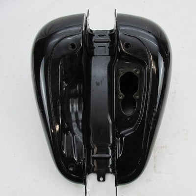 Harley Davidson Side Fill Gas Fuel Tank Softail Black "F** The Police"