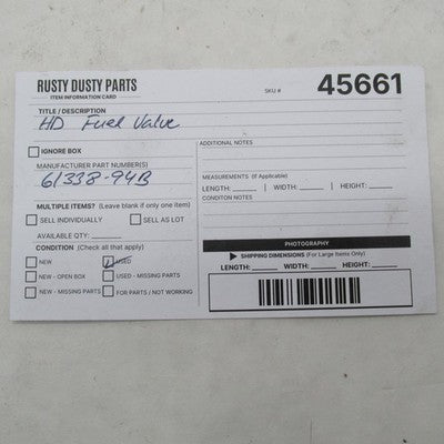 Harley OEM Keihin 95-01 Evo Big Twin Sportster Fuel Valve Petcock 6133