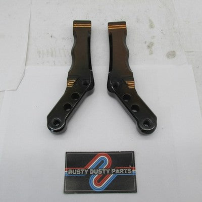 Pair of Harley Aftermarket Bullet Aluminum Radial Brake Caliper Mount