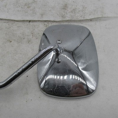 Pair of Harley OEM Chrome Short Stem Mirrors *1 is Cracked* 91875-88 9