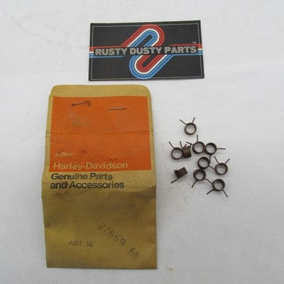 Lot of 10 Harley Davidson Genuine NOS Choke Release Springs 27669-66